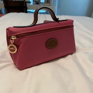 Pink (Peony) Longchamp Cosmetic Bag New With Tags